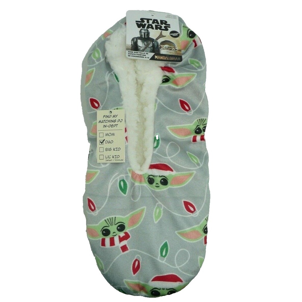 Star Wars Grogu Slipper Socks The Mandalorian Snuggle Toes Warm Winter Christmas